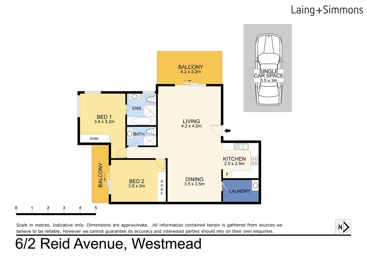 Floorplan of Homely apartment listing, 6/2-4 Reid Avenue, Westmead NSW 2145