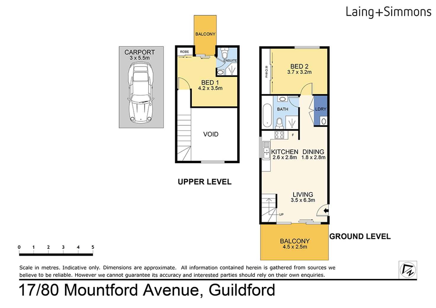 Floorplan of Homely unit listing, 17/80 Mountford Avenue, Guildford NSW 2161