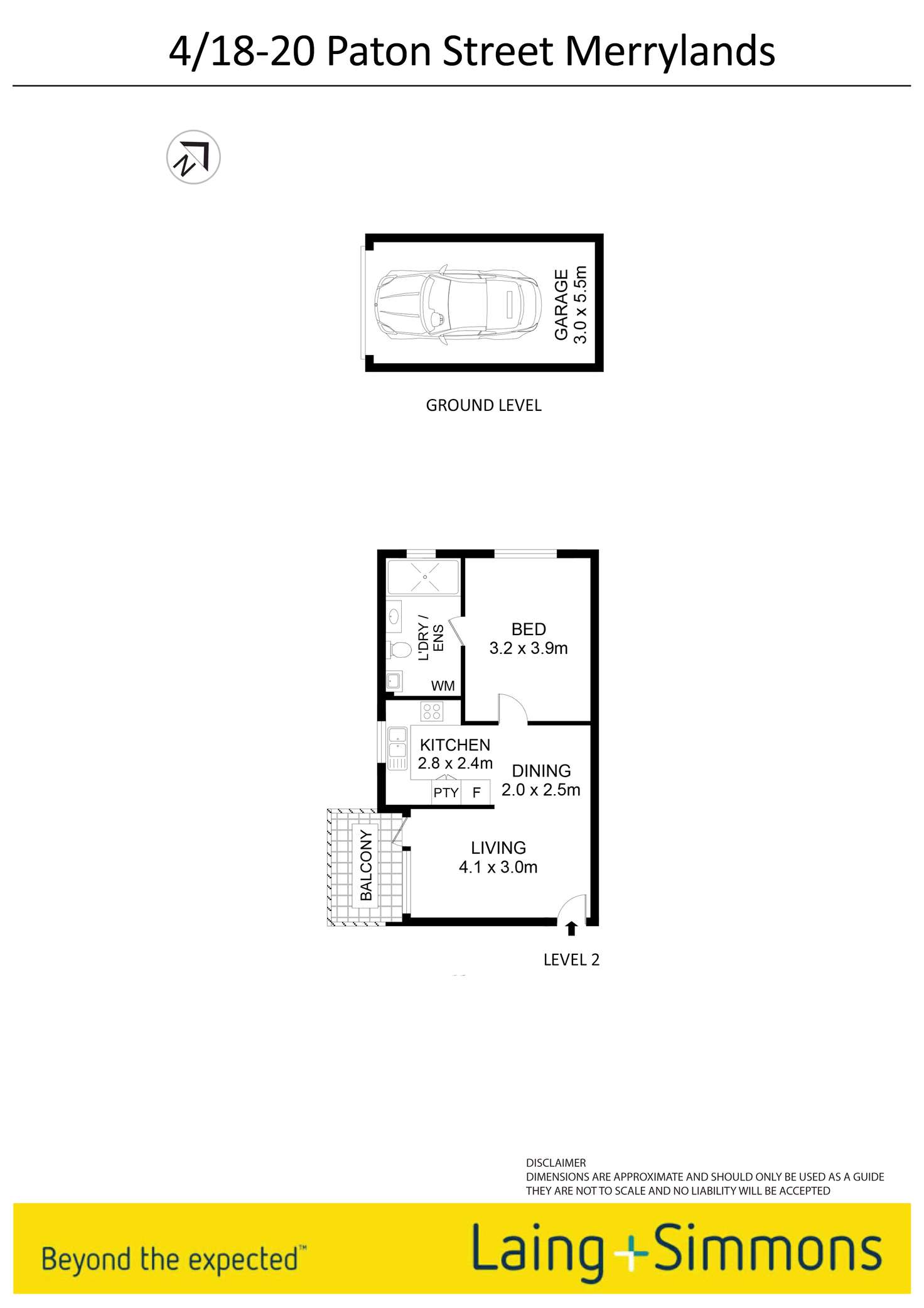 Floorplan of Homely unit listing, 4/18-20 Paton Street, Merrylands NSW 2160