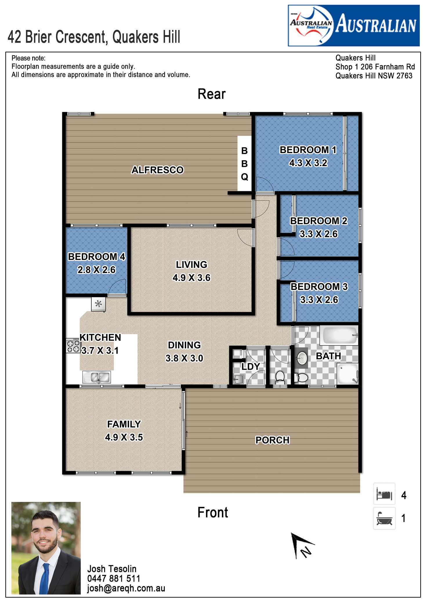 Floorplan of Homely house listing, 42 Brier Crescent, Quakers Hill NSW 2763