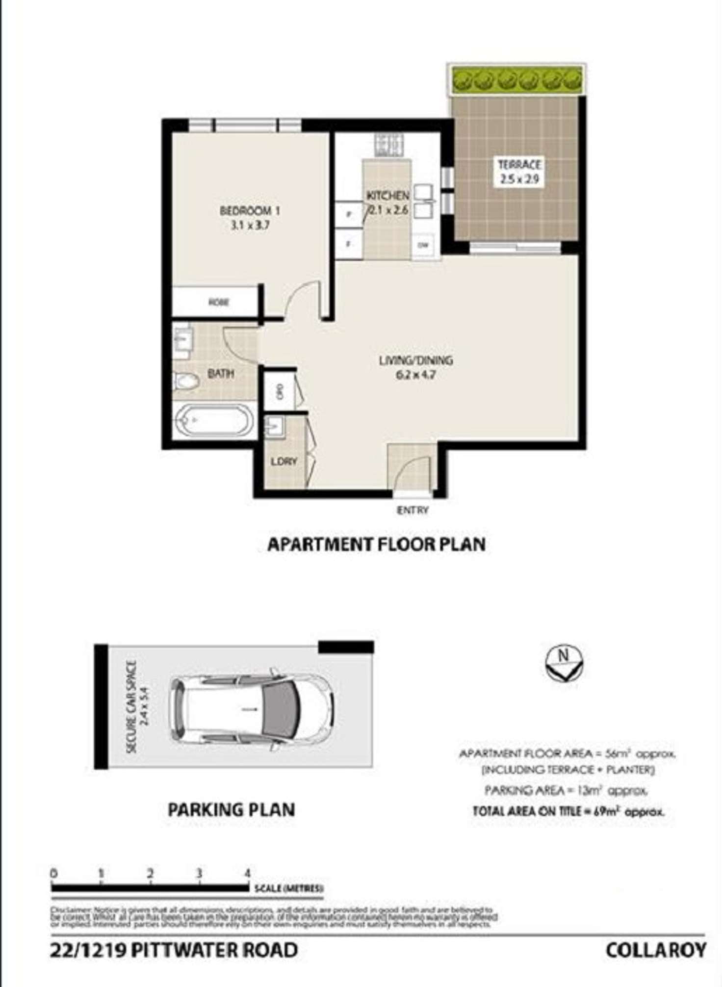 Floorplan of Homely apartment listing, 22/1219-1225 Pittwater Road, Collaroy NSW 2097