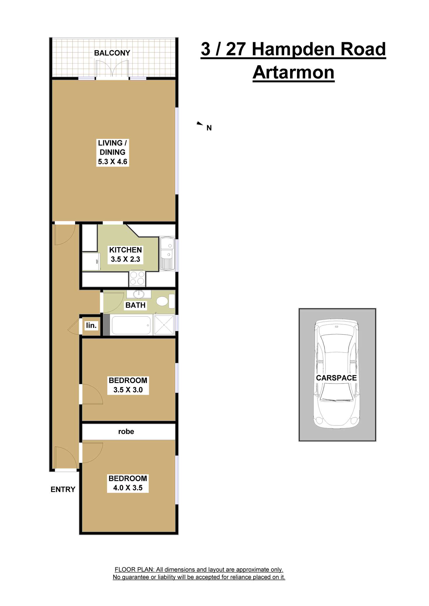Floorplan of Homely unit listing, 3/27 Hampden Road, Artarmon NSW 2064