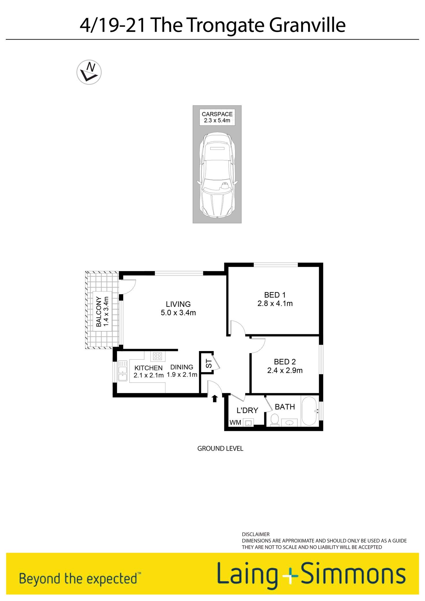 Floorplan of Homely unit listing, 4/19-21 The Trongate, Granville NSW 2142
