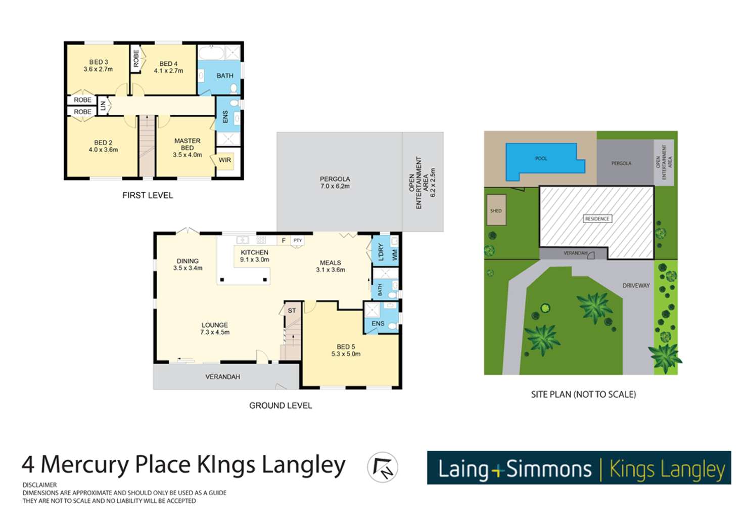 Floorplan of Homely house listing, 4 Mercury Place, Kings Langley NSW 2147