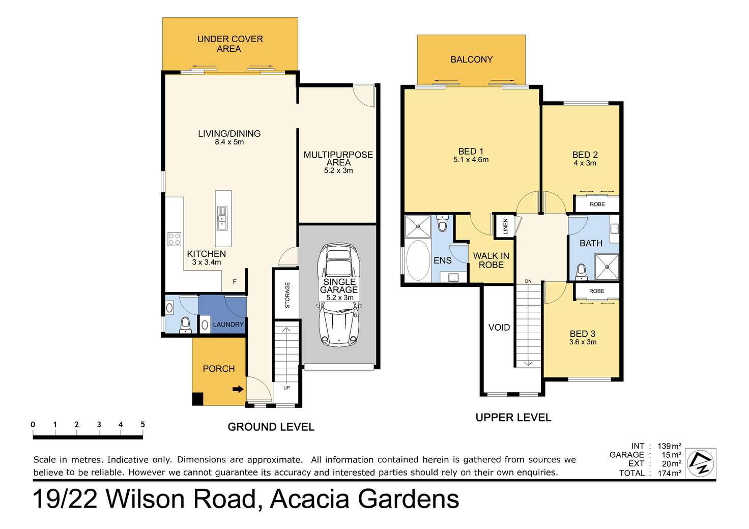Floorplan of Homely townhouse listing, 19/22 Wilson Road, Acacia Gardens NSW 2763