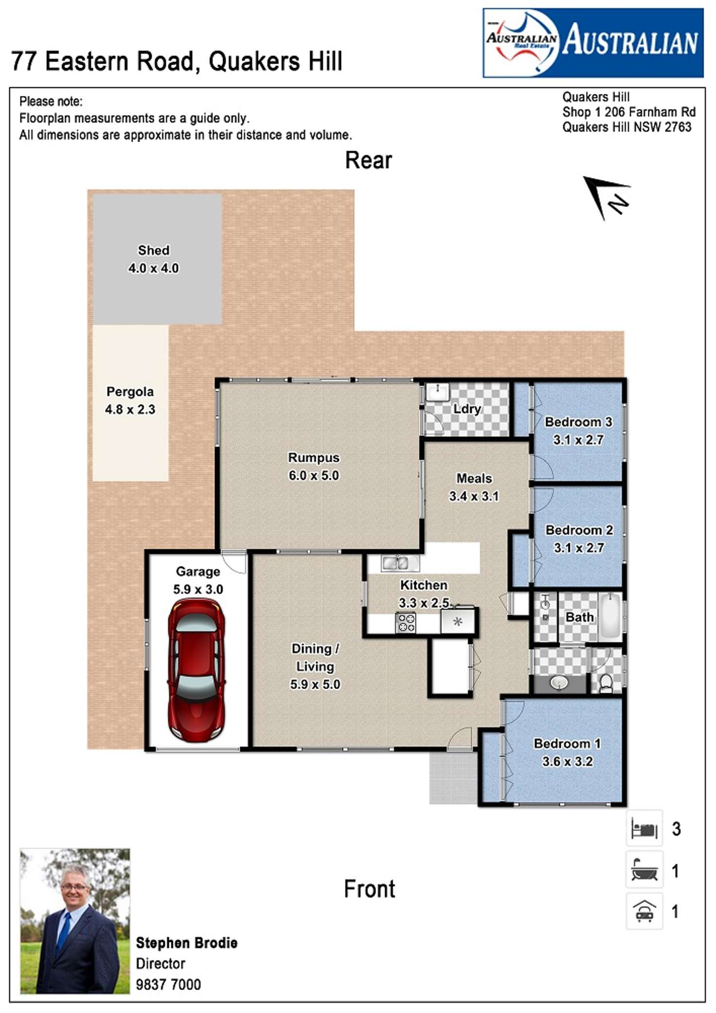 Floorplan of Homely house listing, 77 Eastern Road, Quakers Hill NSW 2763