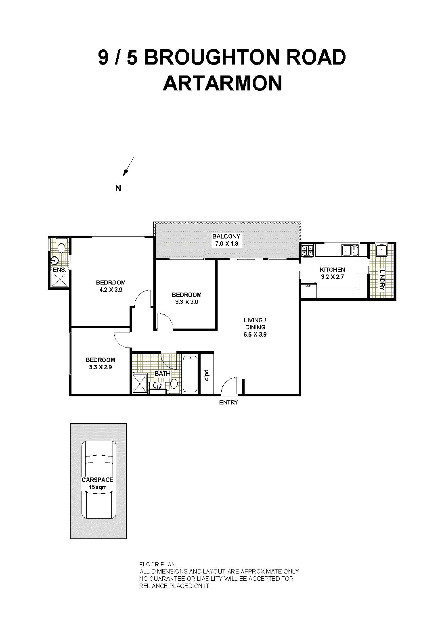 Floorplan of Homely unit listing, 9/5 Broughton Road, Artarmon NSW 2064