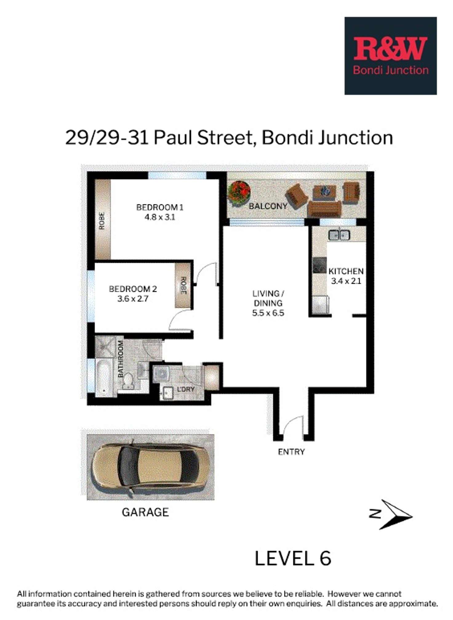 Floorplan of Homely apartment listing, 29/29-31 Paul Street, Bondi Junction NSW 2022