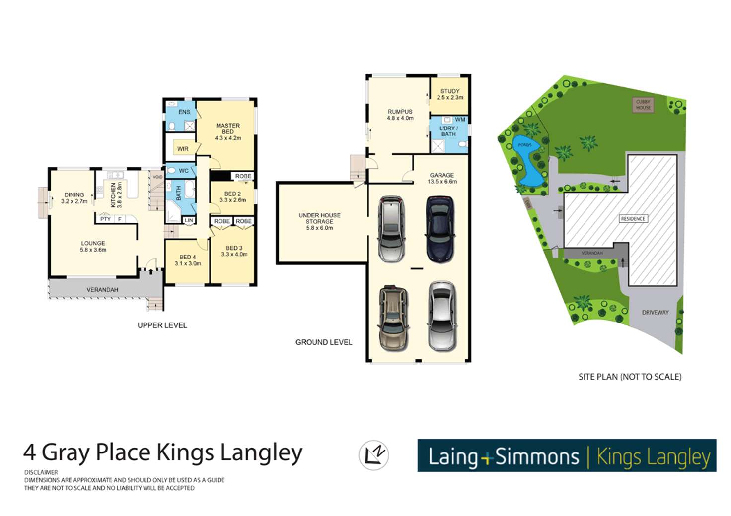 Floorplan of Homely house listing, 4 Gray Place, Kings Langley NSW 2147