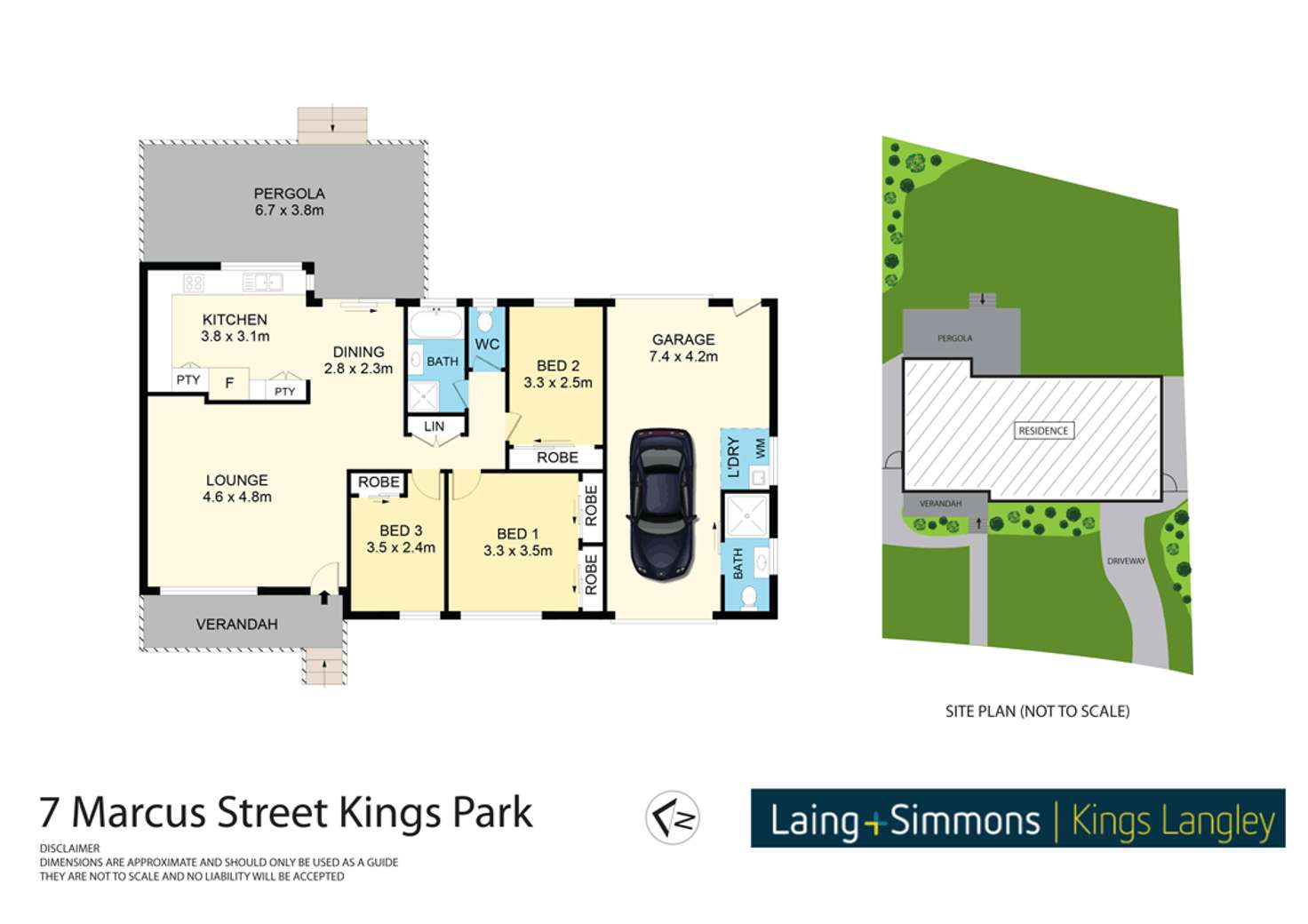 Floorplan of Homely house listing, 7 Marcus Street, Kings Park NSW 2148