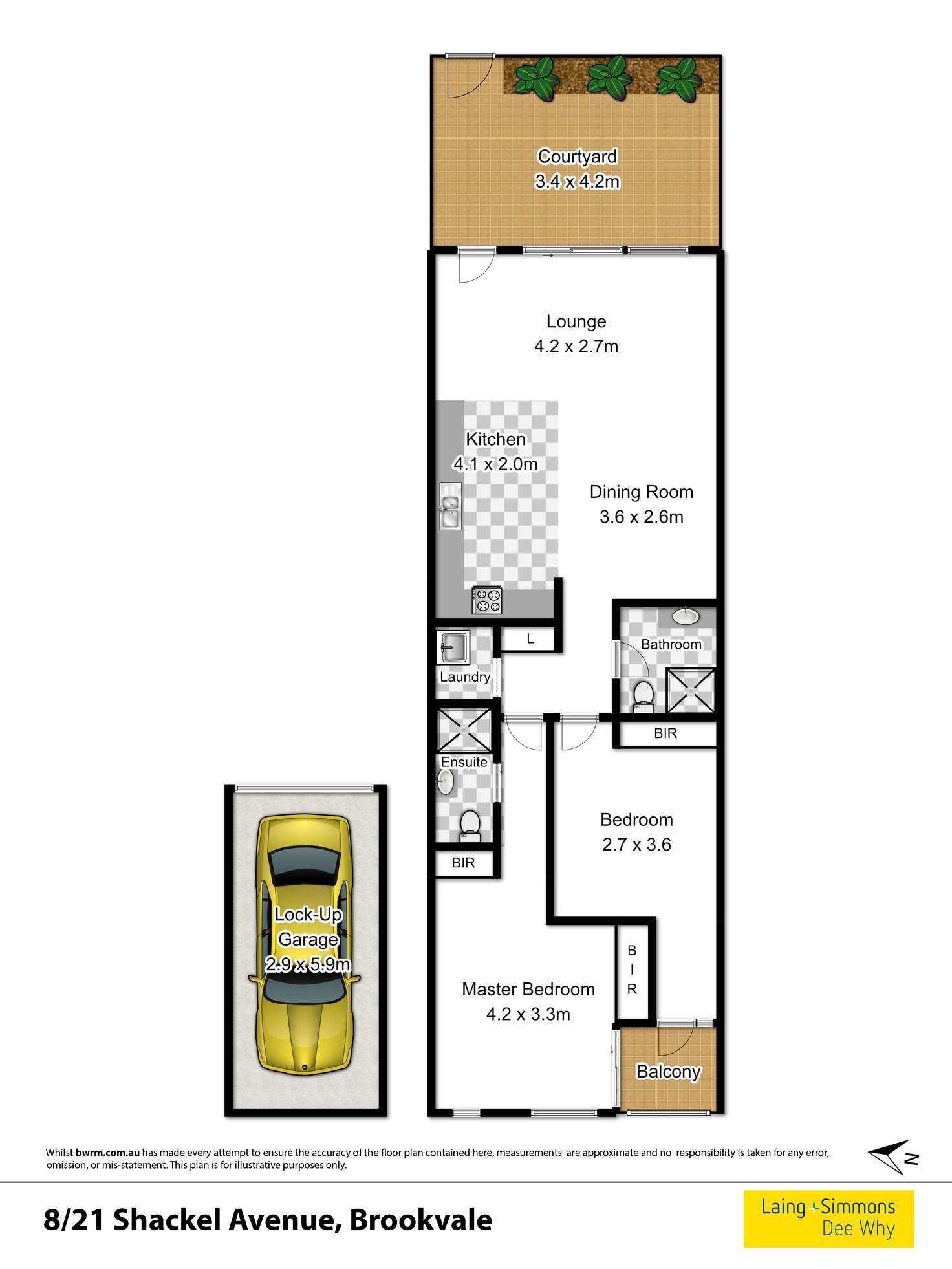 Floorplan of Homely unit listing, 8/21-23 Shackel Avenue, Brookvale NSW 2100