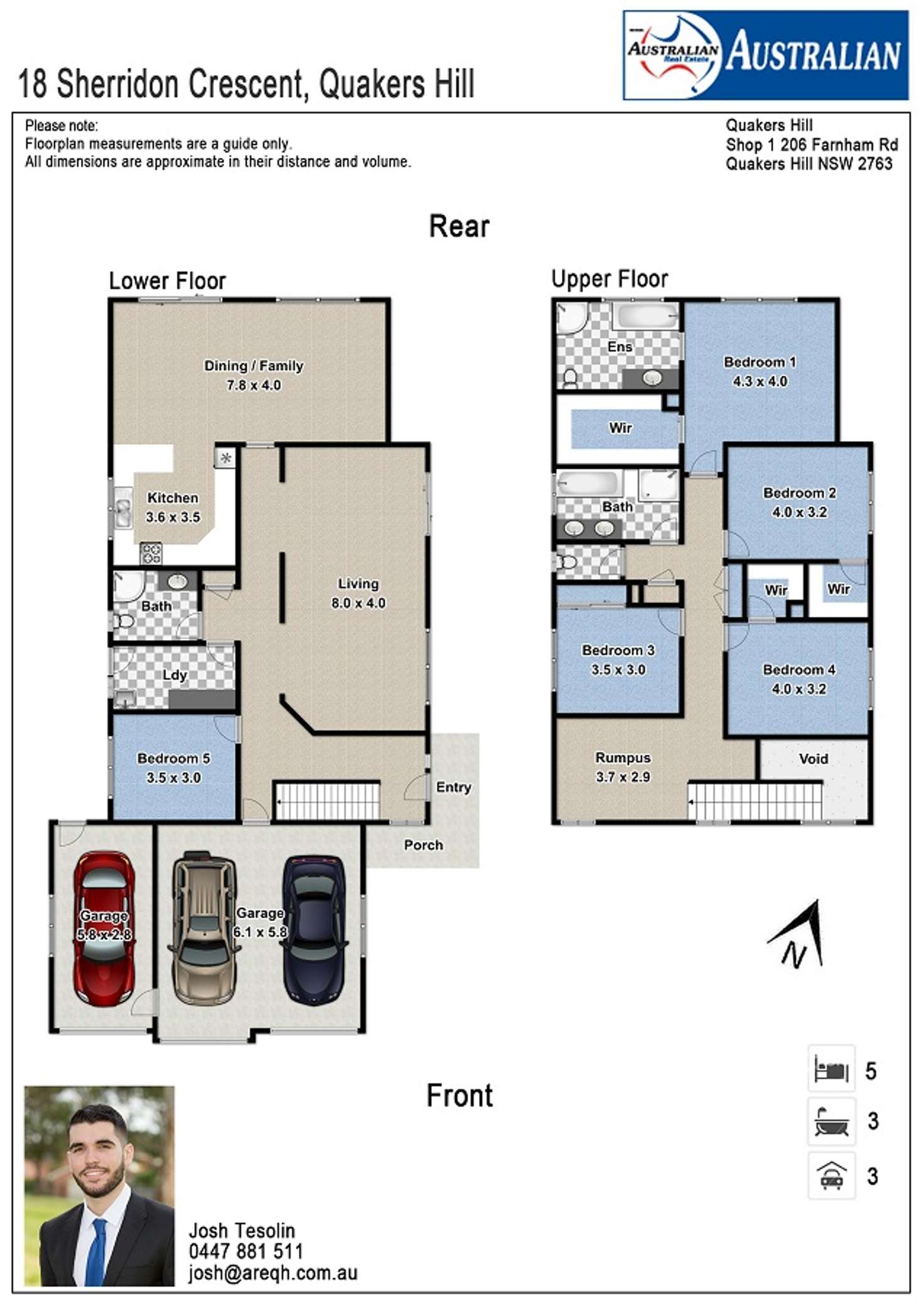 Floorplan of Homely house listing, 18 Sherridon Crescent, Quakers Hill NSW 2763