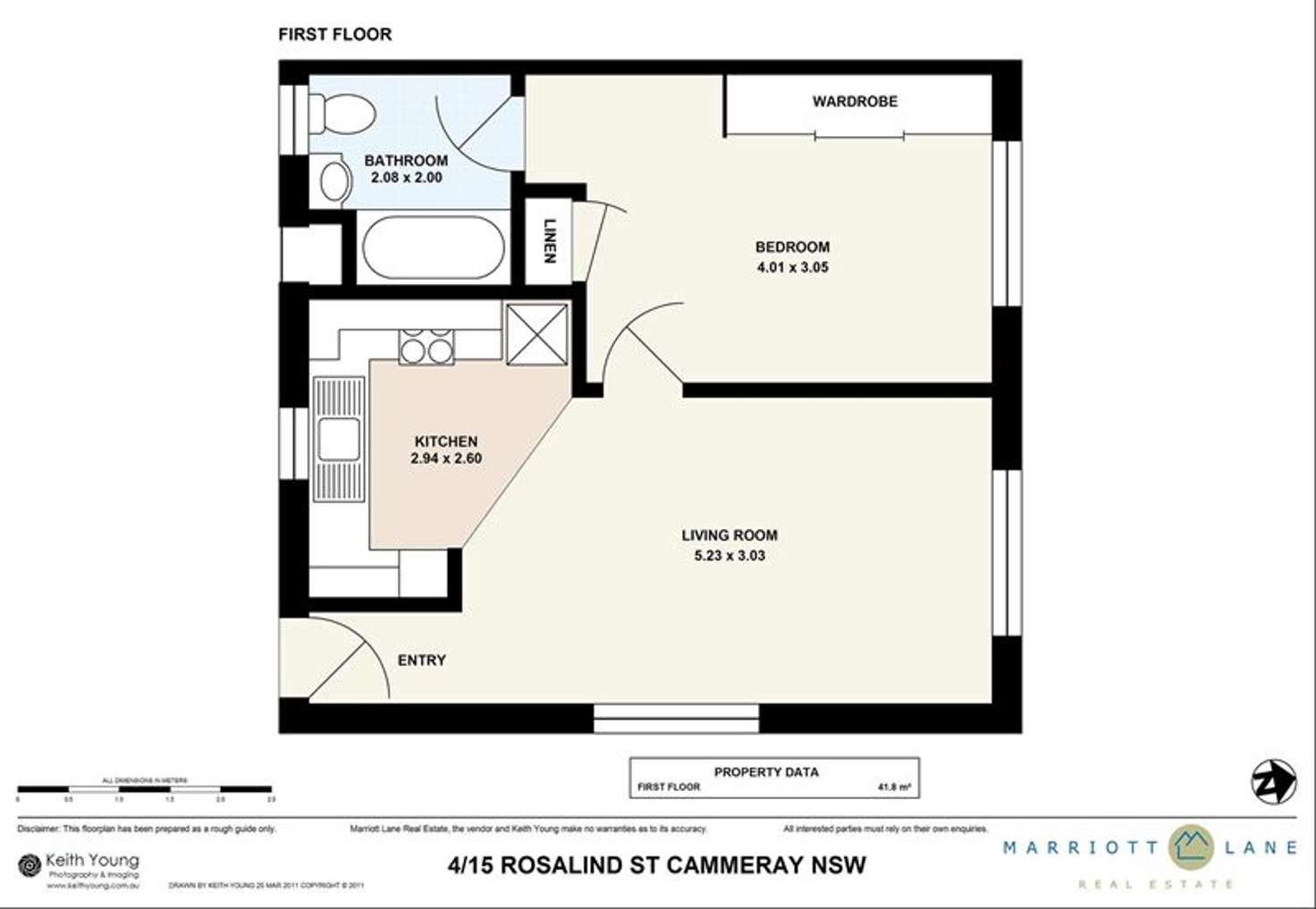 Floorplan of Homely unit listing, 4/15 Rosalind Street, Cammeray NSW 2062