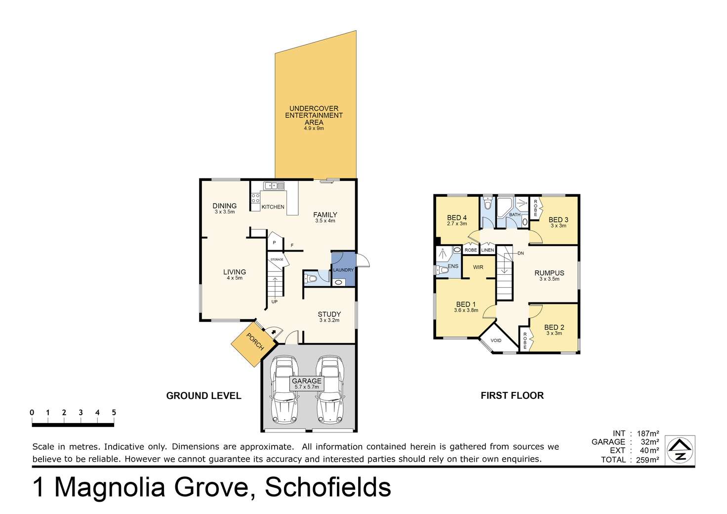 Floorplan of Homely house listing, 1 Magnolia Grove, Schofields NSW 2762
