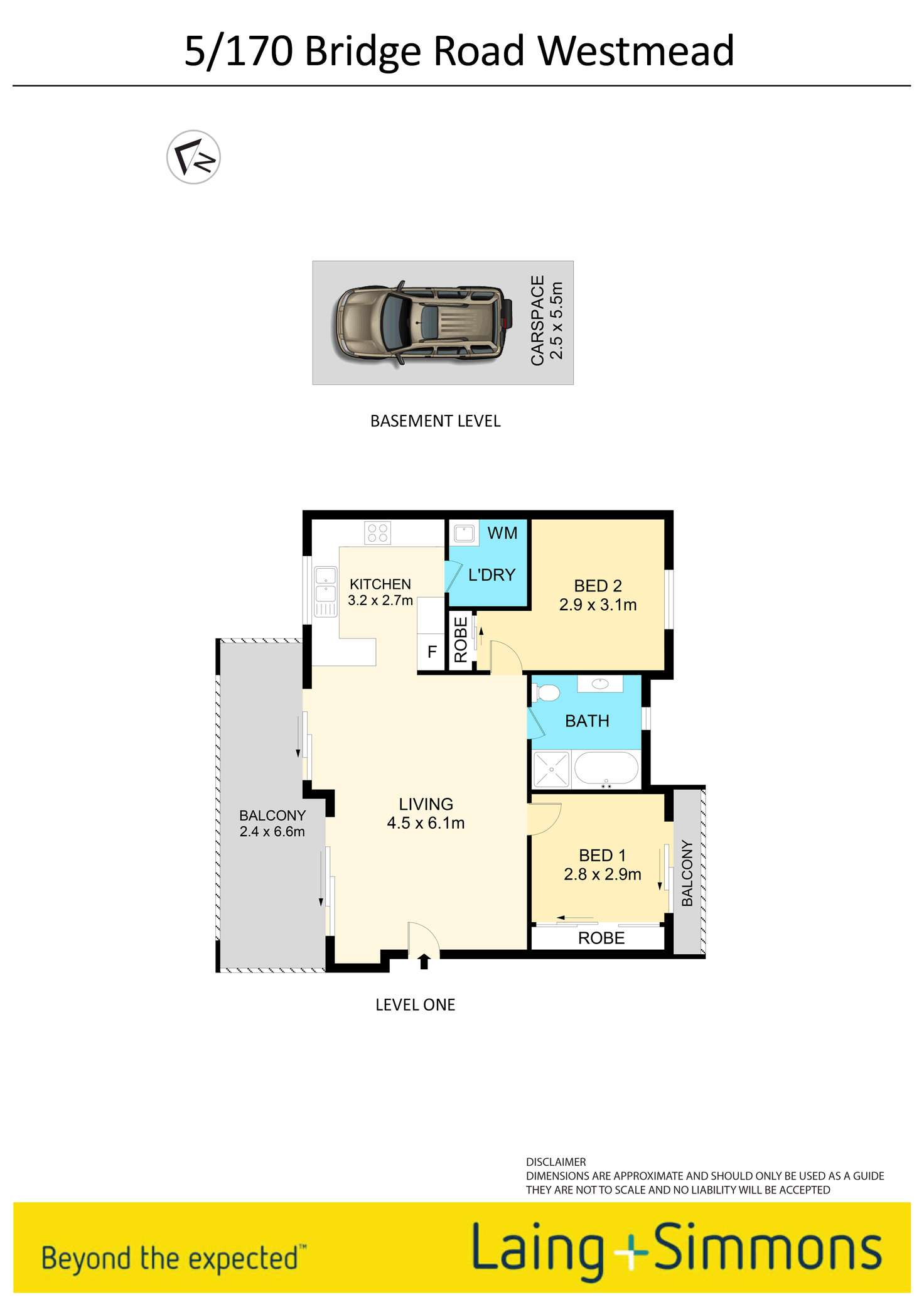 Floorplan of Homely unit listing, 5/170 Bridge Road, Westmead NSW 2145