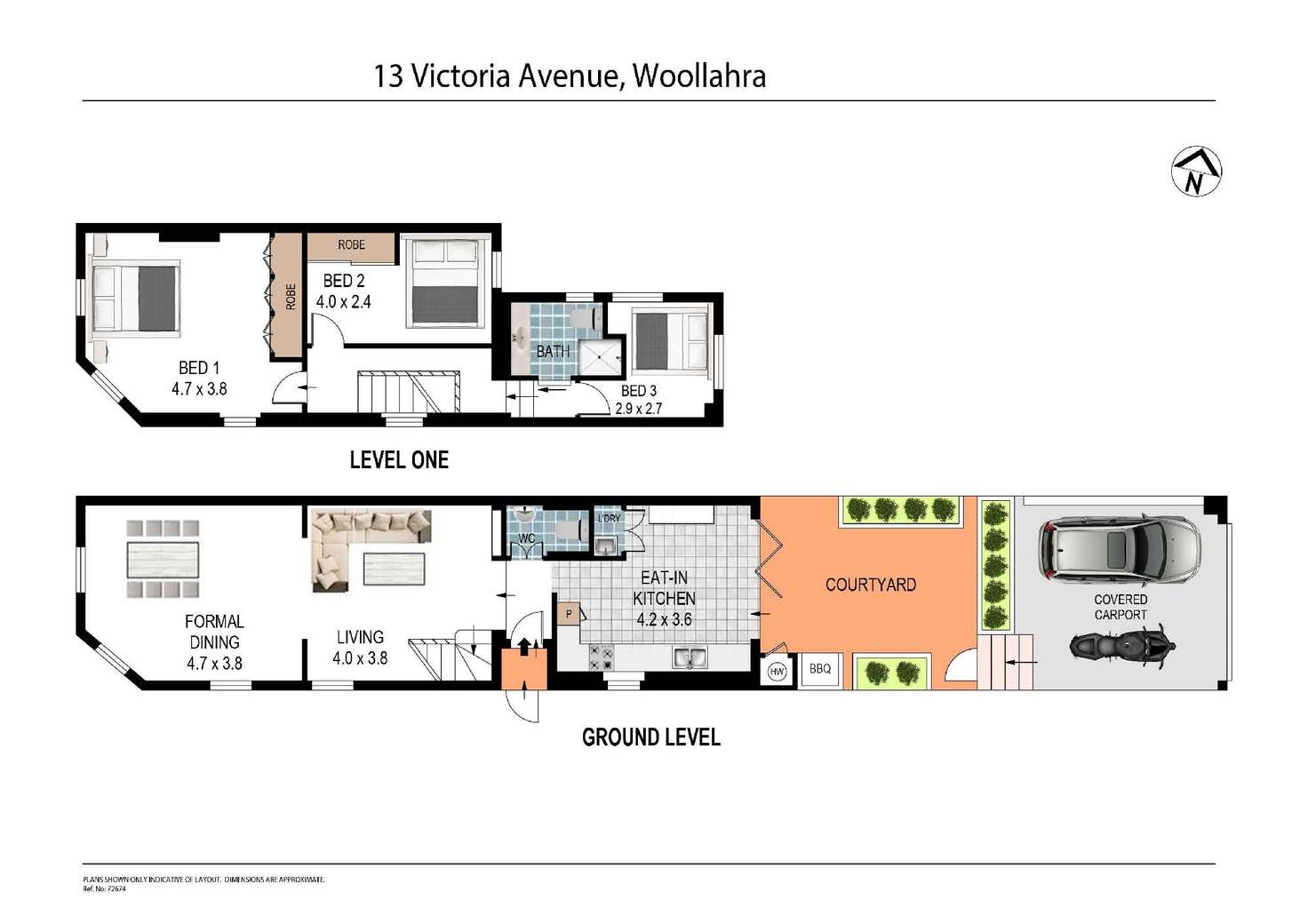Floorplan of Homely terrace listing, 13 Victoria Avenue, Woollahra NSW 2025