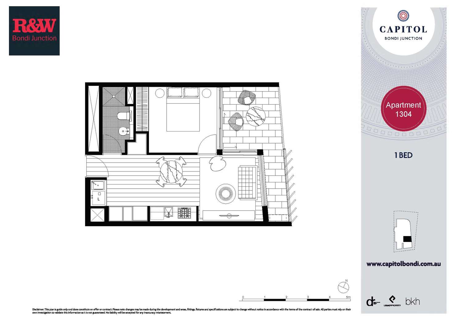 Floorplan of Homely apartment listing, 1304/253-255 Oxford Street, Bondi Junction NSW 2022