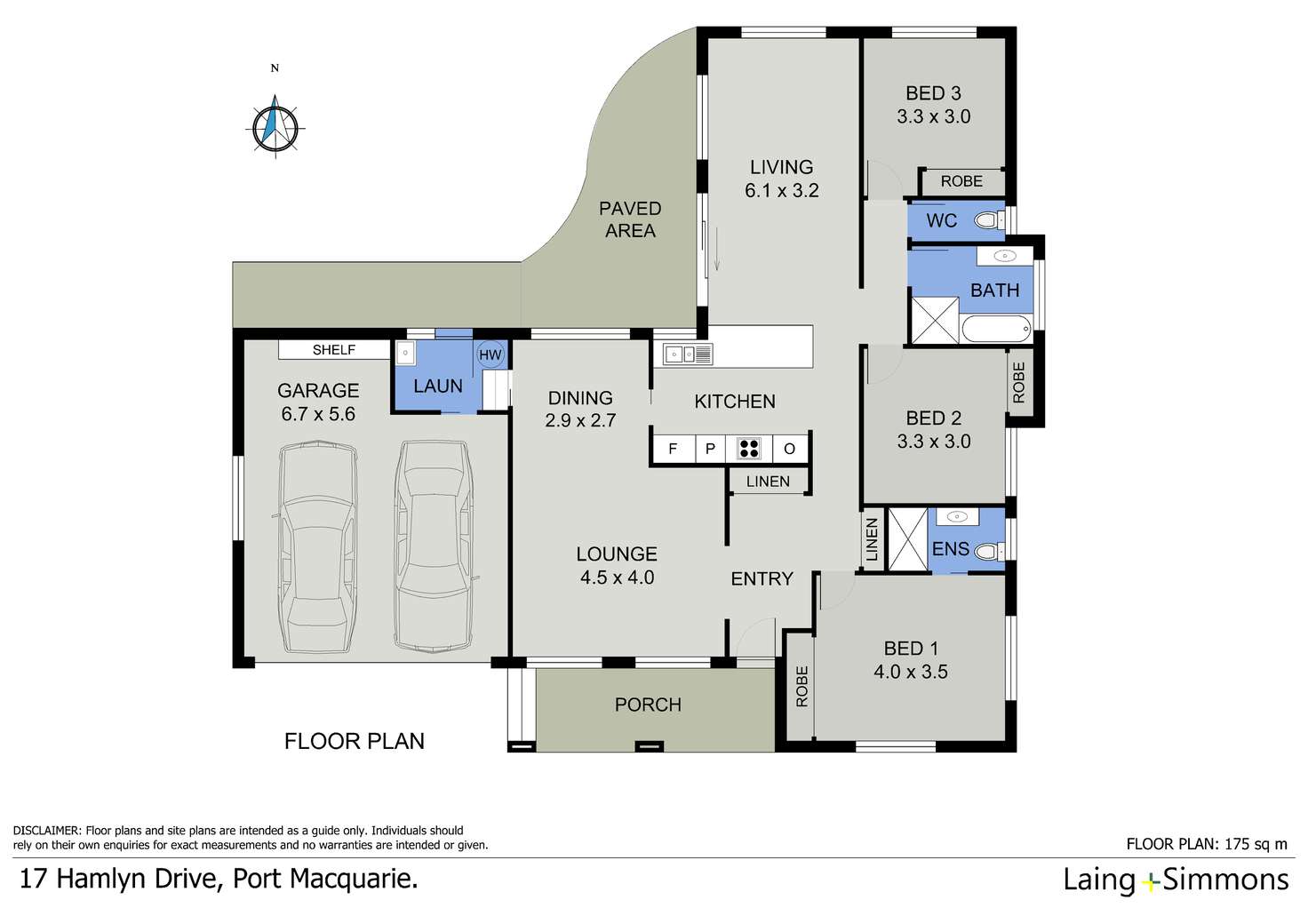 Floorplan of Homely house listing, 17 Hamlyn Drive, Port Macquarie NSW 2444