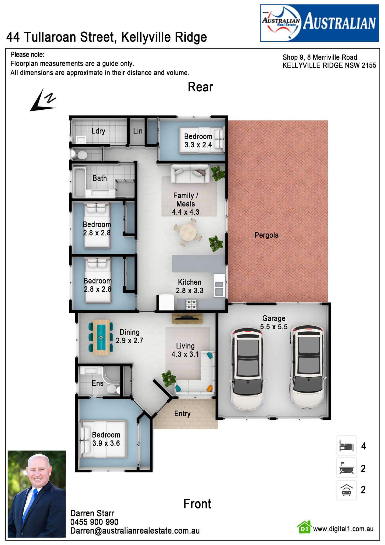 Floorplan of Homely house listing, 44 Tullaroan Street, Kellyville Ridge NSW 2155