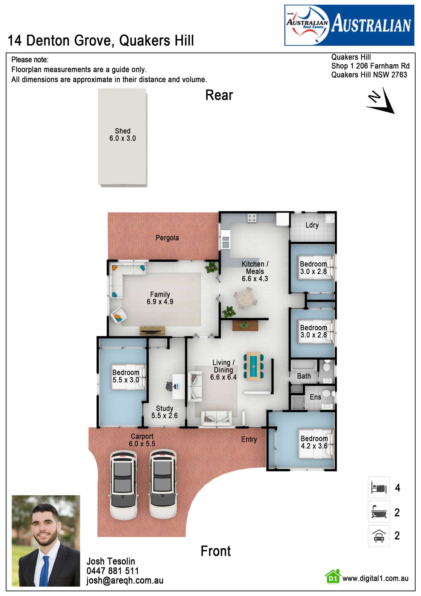 Floorplan of Homely house listing, 14 Denton Grove, Quakers Hill NSW 2763