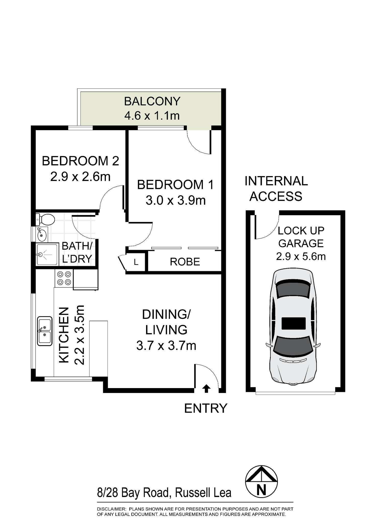 Floorplan of Homely apartment listing, 8/28 Bay Road, Russell Lea NSW 2046