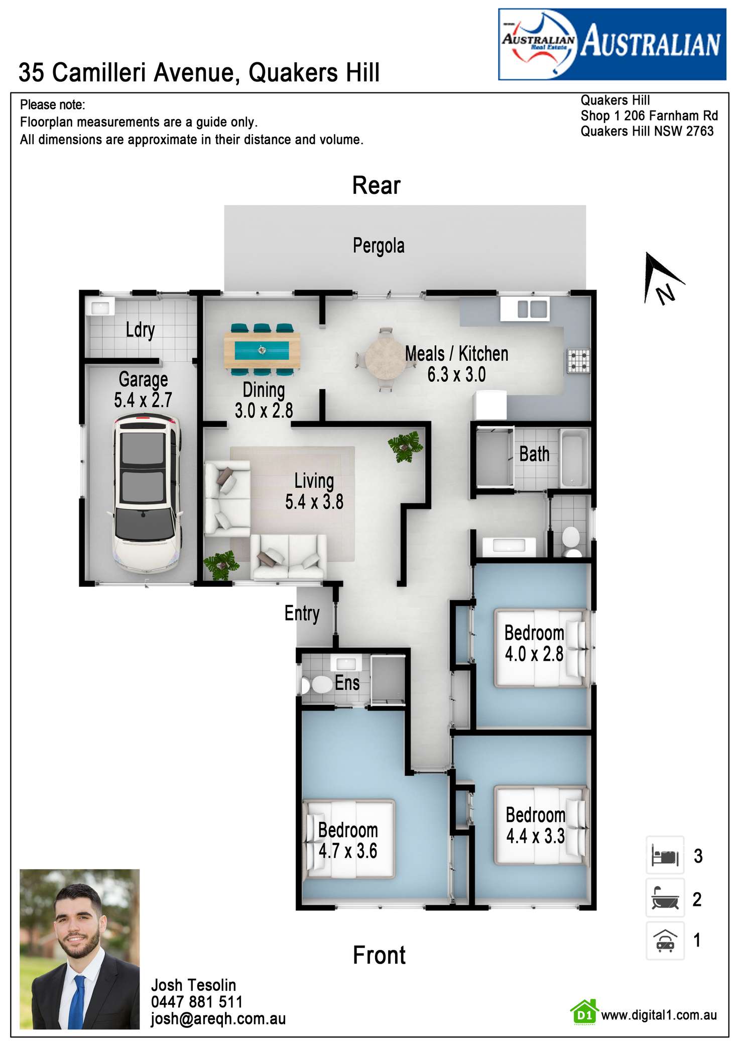 Floorplan of Homely house listing, 35 Camilleri Avenue, Quakers Hill NSW 2763