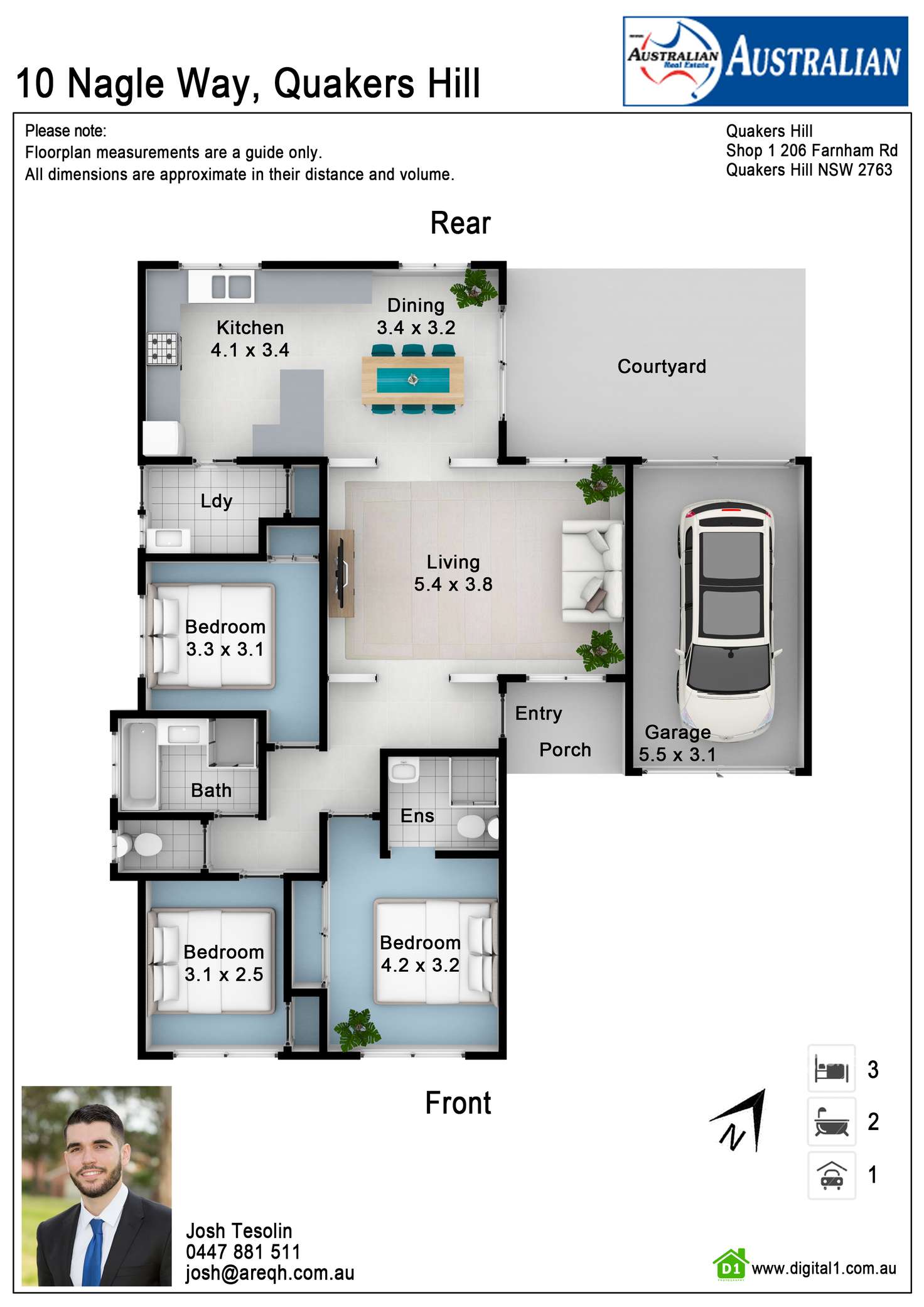 Floorplan of Homely house listing, 10 Nagle Way, Quakers Hill NSW 2763