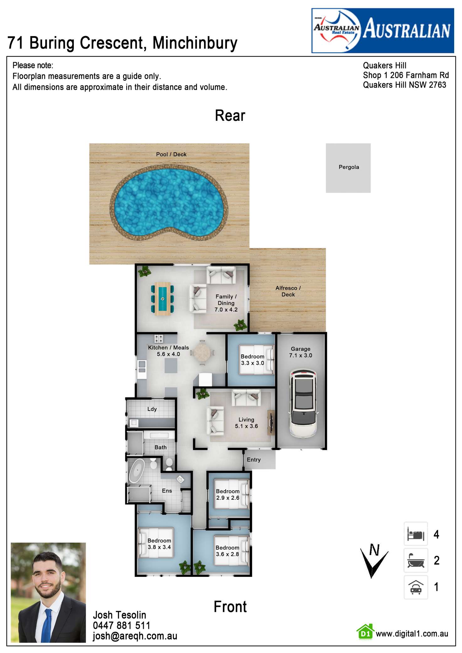 Floorplan of Homely house listing, 71 Buring Crescent, Minchinbury NSW 2770
