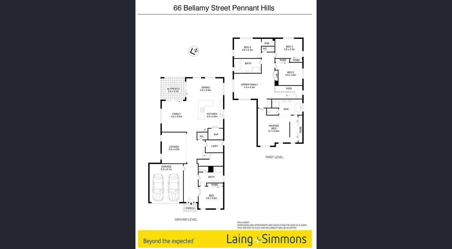 Floorplan of Homely house listing, 66 Bellamy Street, Pennant Hills NSW 2120