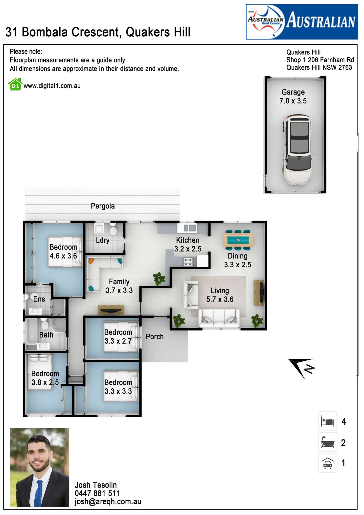 Floorplan of Homely house listing, 31 Bombala Crescent, Quakers Hill NSW 2763