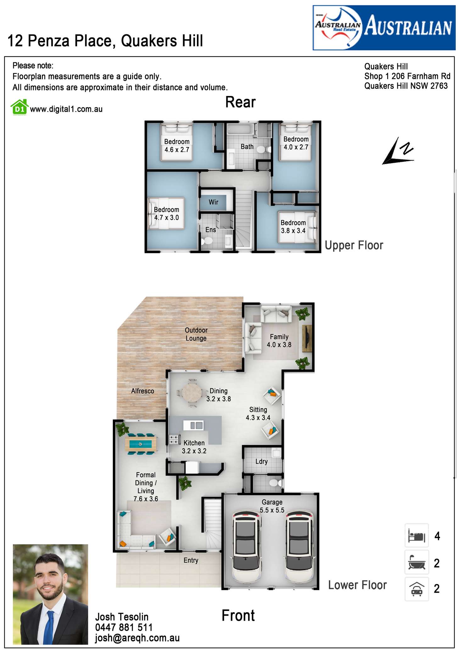 Floorplan of Homely house listing, 12 Penza Place, Quakers Hill NSW 2763