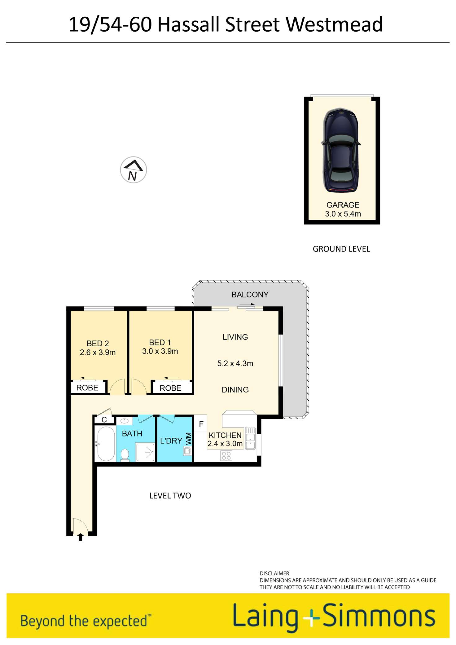 Floorplan of Homely unit listing, 19/54-60 Hassall Street, Westmead NSW 2145