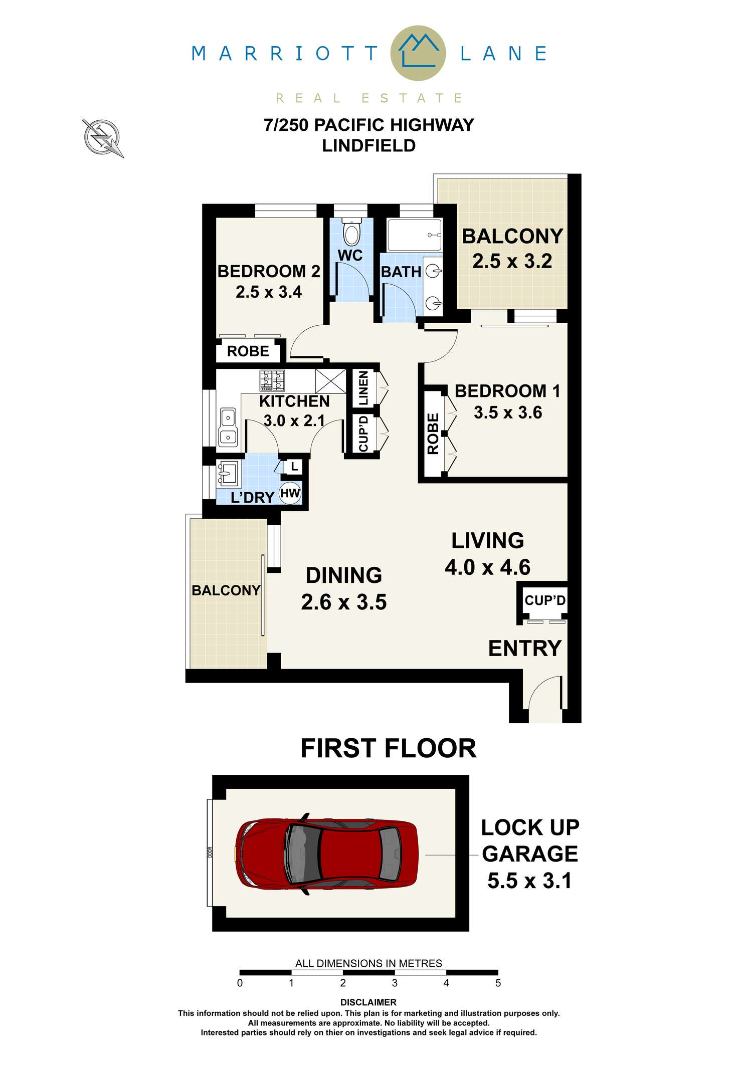Floorplan of Homely apartment listing, 7/246-250 Pacific Highway, Lindfield NSW 2070