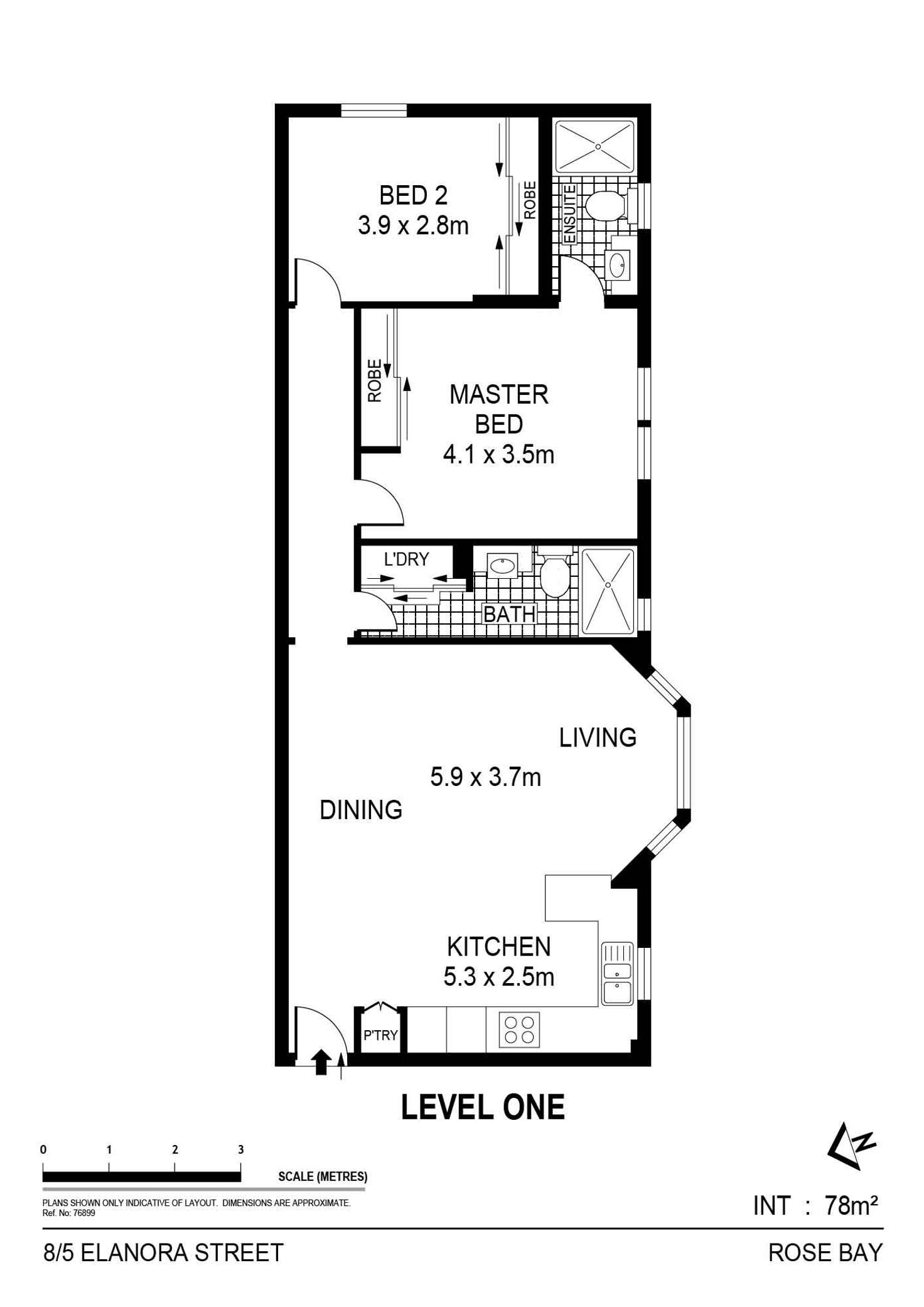 Floorplan of Homely apartment listing, 8/5 Elanora Street, Rose Bay NSW 2029
