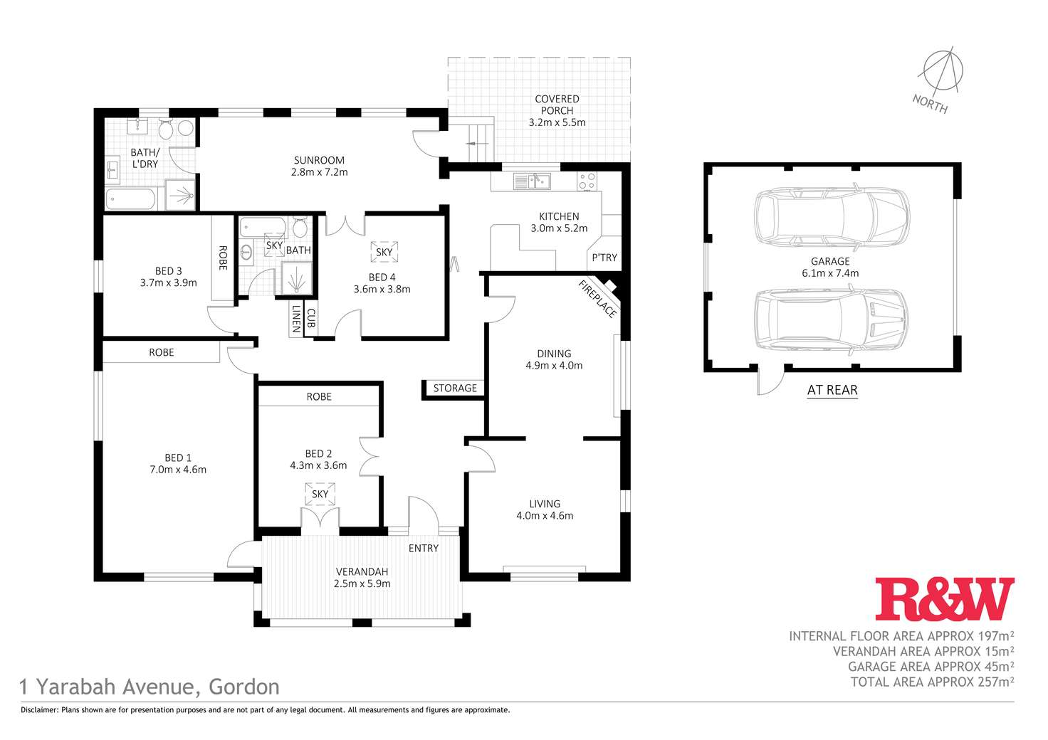Floorplan of Homely house listing, 1 Yarabah Avenue, Gordon NSW 2072