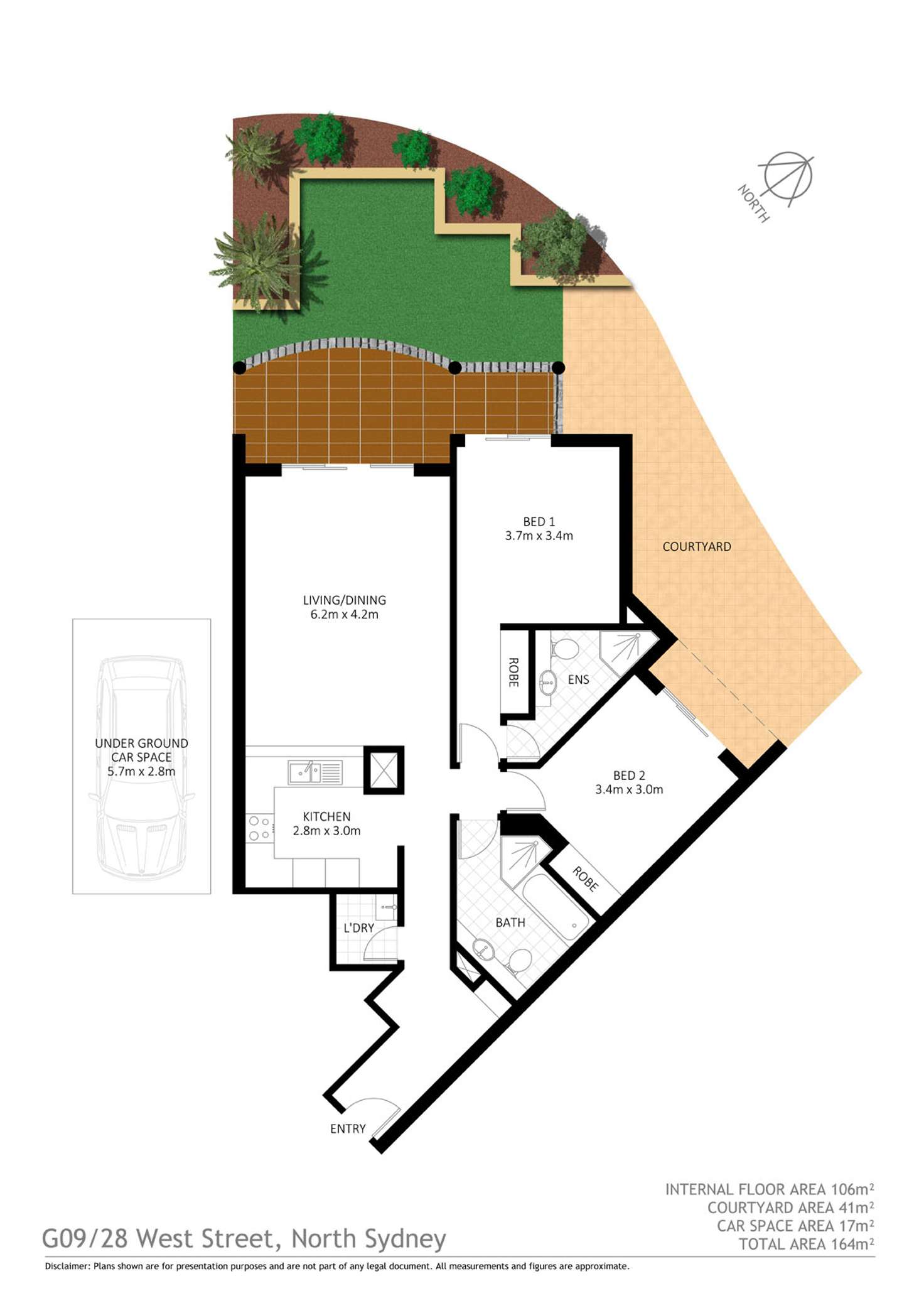 Floorplan of Homely apartment listing, G09/28 West Street, North Sydney NSW 2060