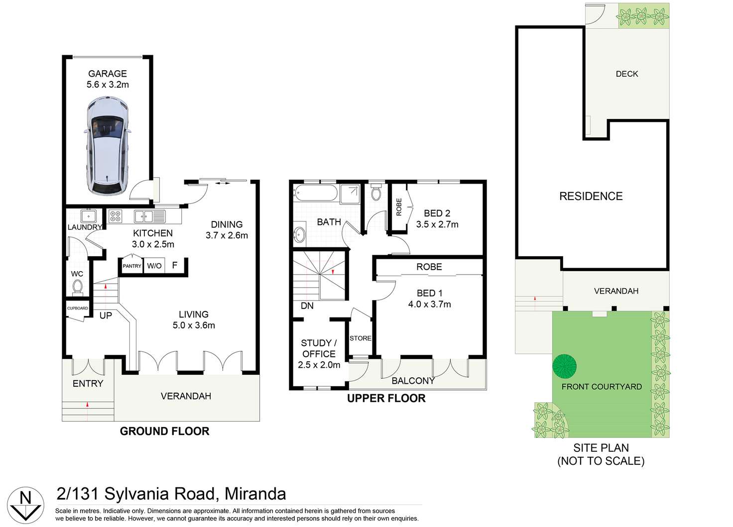 Floorplan of Homely townhouse listing, 2/131 Sylvania Road, Miranda NSW 2228