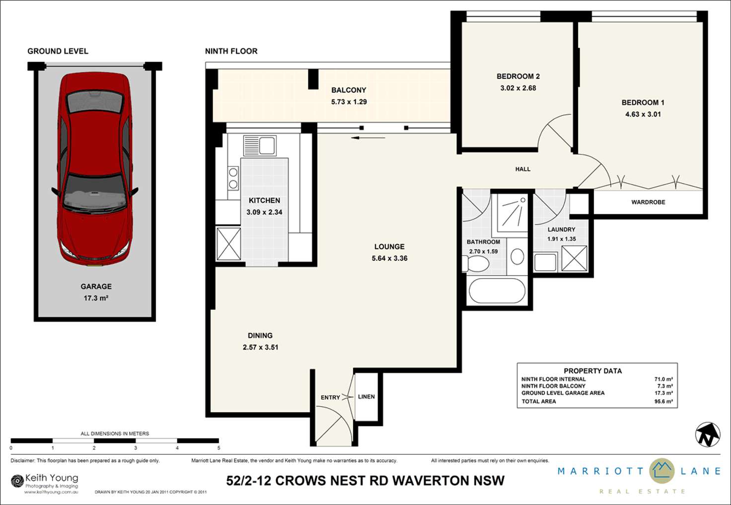Floorplan of Homely unit listing, 52/2-12 Crows Nest Road, Waverton NSW 2060