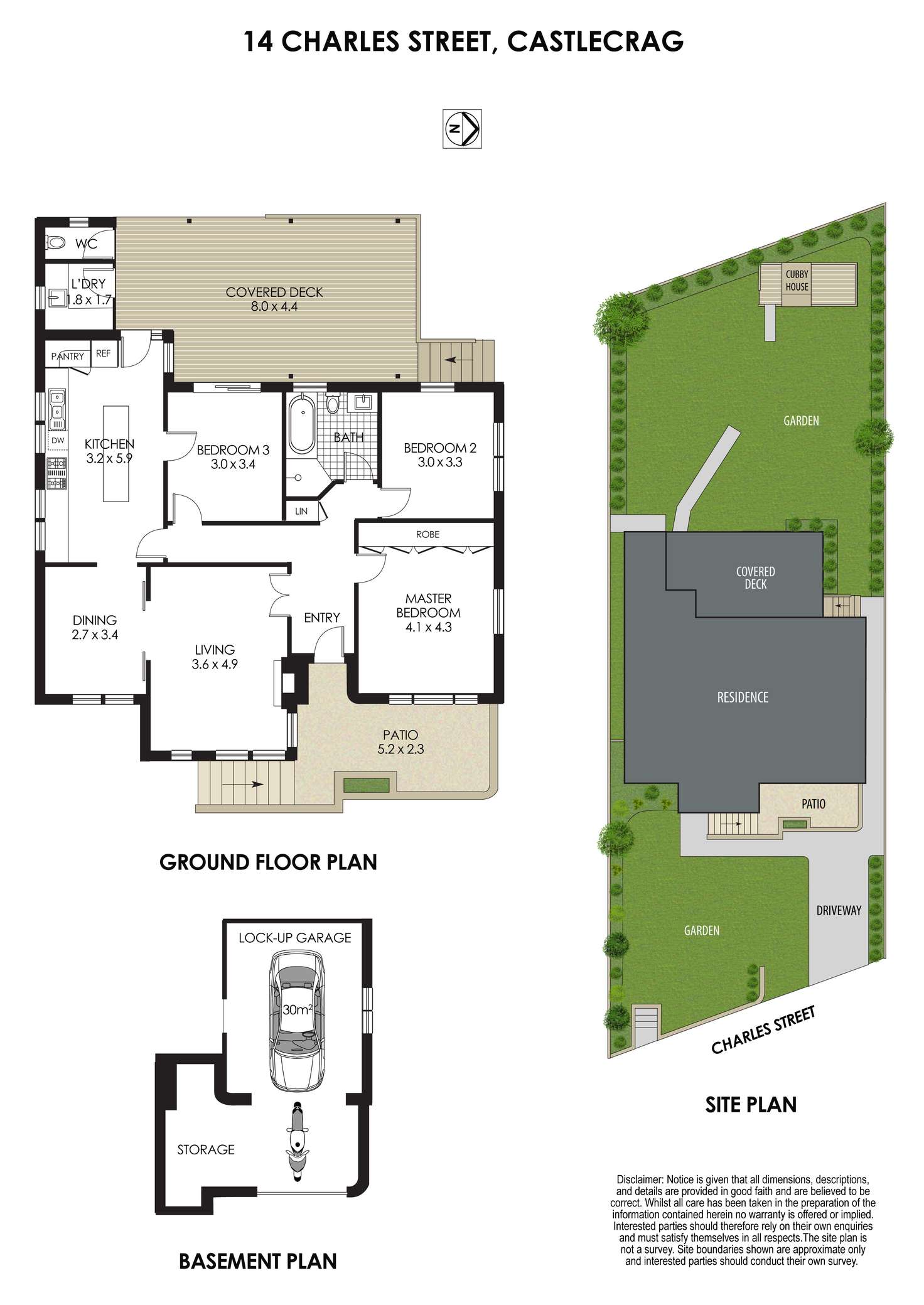 Floorplan of Homely house listing, 14 Charles Street, Castlecrag NSW 2068
