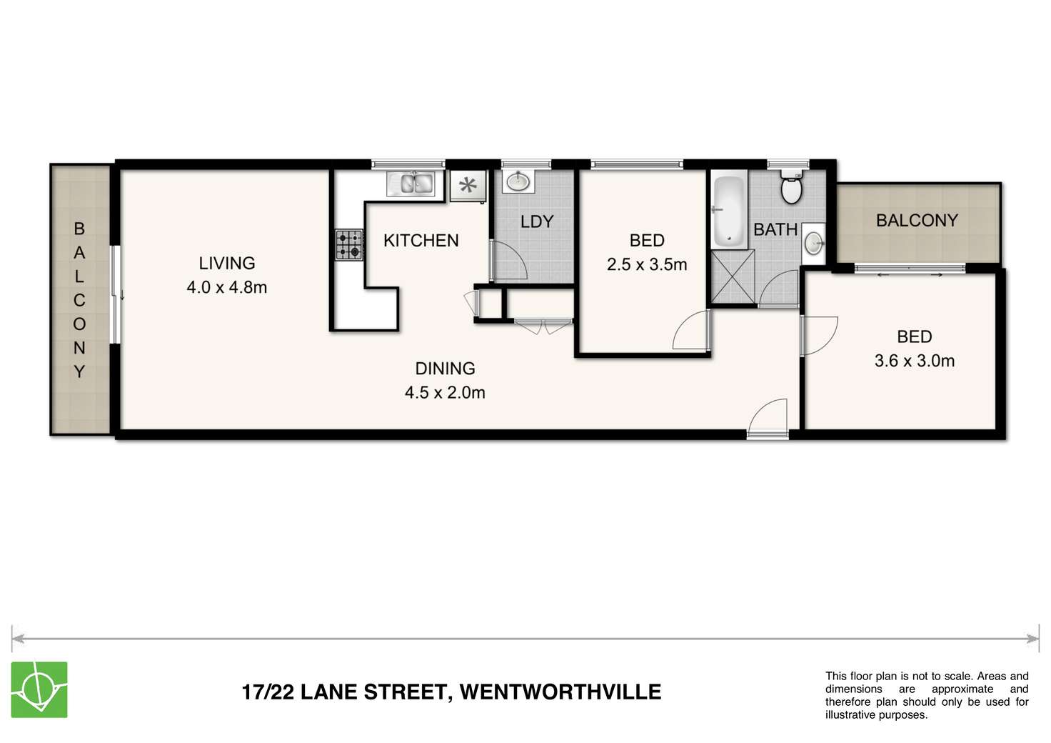 Floorplan of Homely unit listing, 17/22-24 Lane Street, Wentworthville NSW 2145