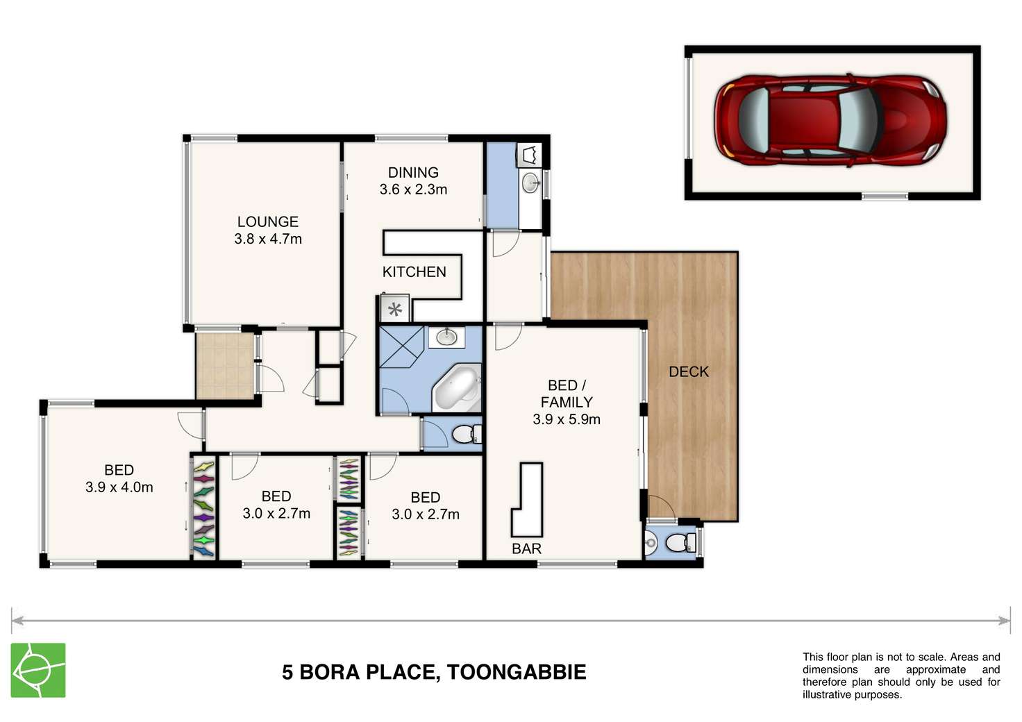 Floorplan of Homely house listing, 5 Bora Place, Toongabbie NSW 2146