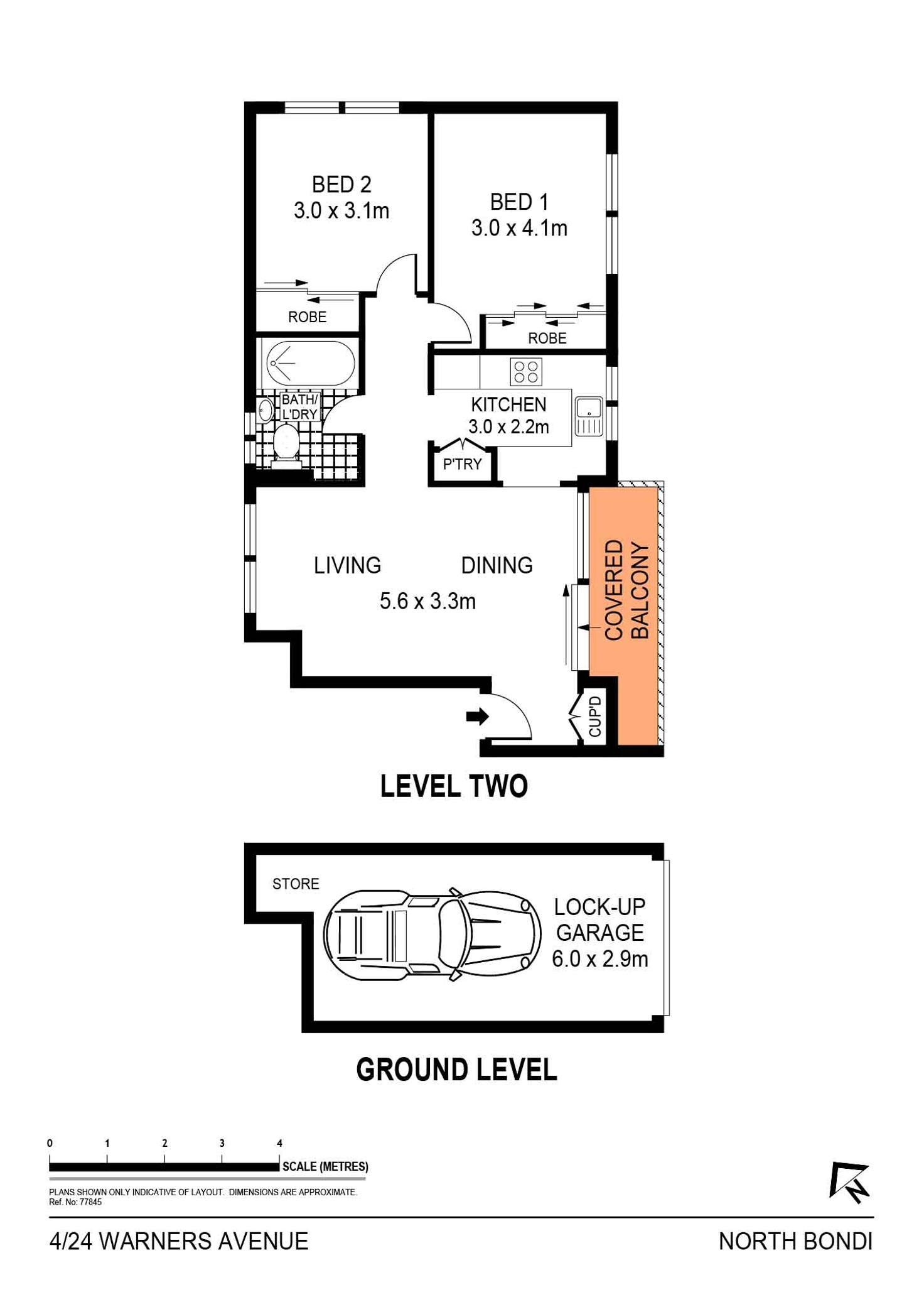 Floorplan of Homely apartment listing, 4/24-26 Warners Avenue, North Bondi NSW 2026