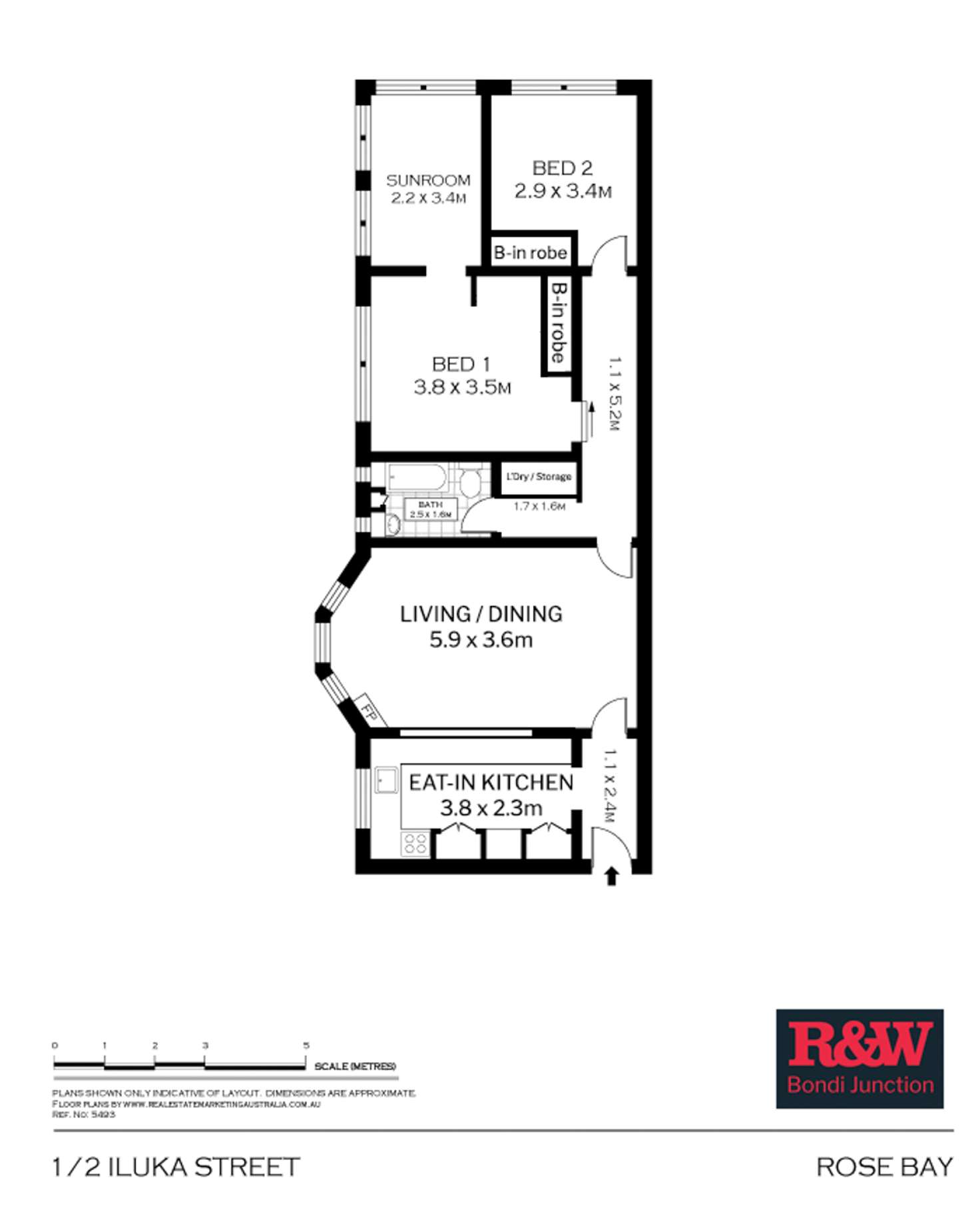 Floorplan of Homely apartment listing, 1/2 Iluka Street, Rose Bay NSW 2029