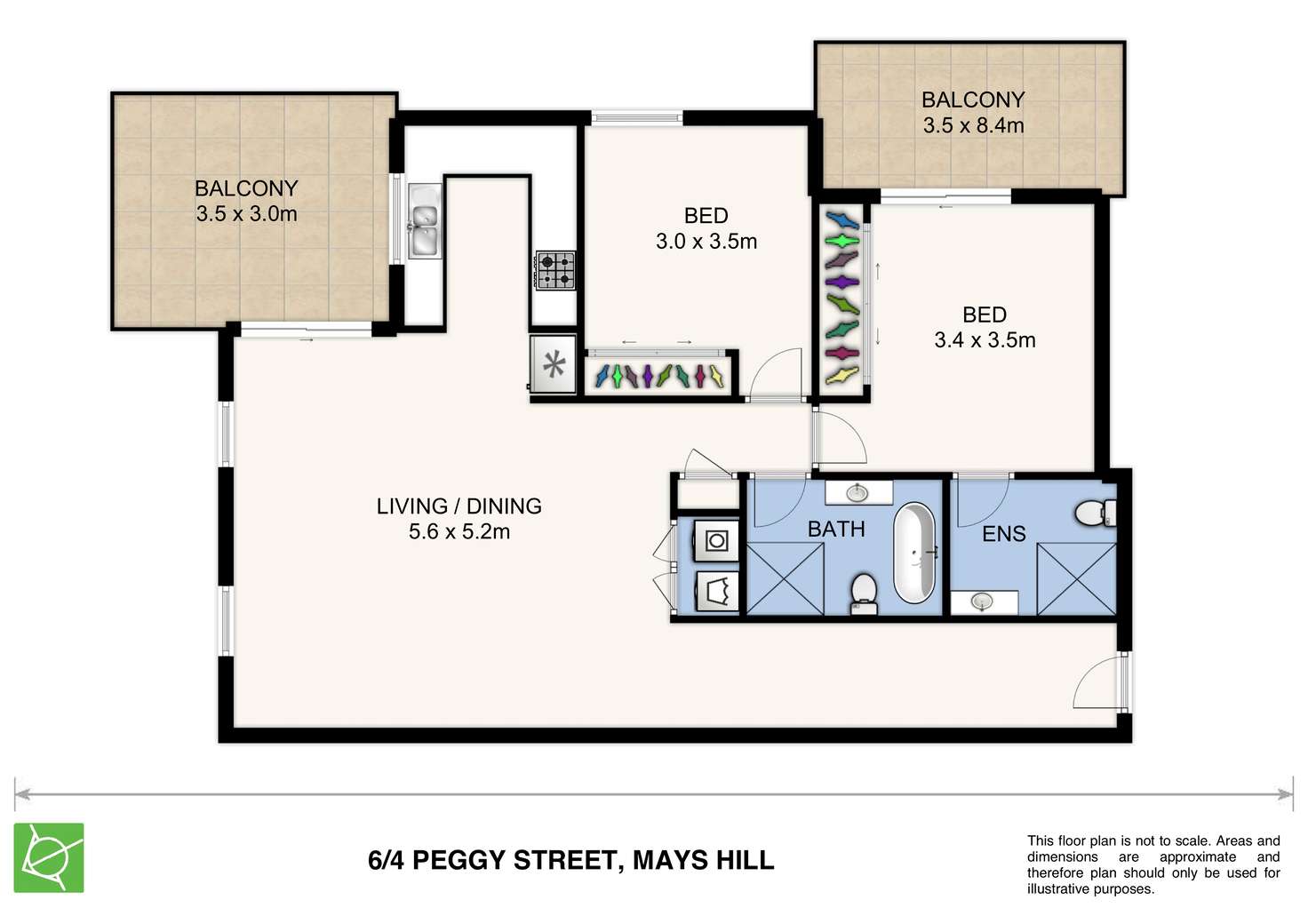 Floorplan of Homely unit listing, 6/4-6 Peggy Street, Mays Hill NSW 2145
