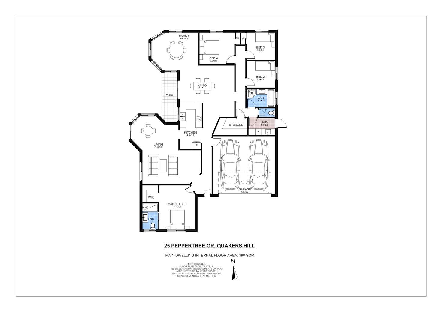 Floorplan of Homely house listing, 25 Peppertree Grove, Quakers Hill NSW 2763