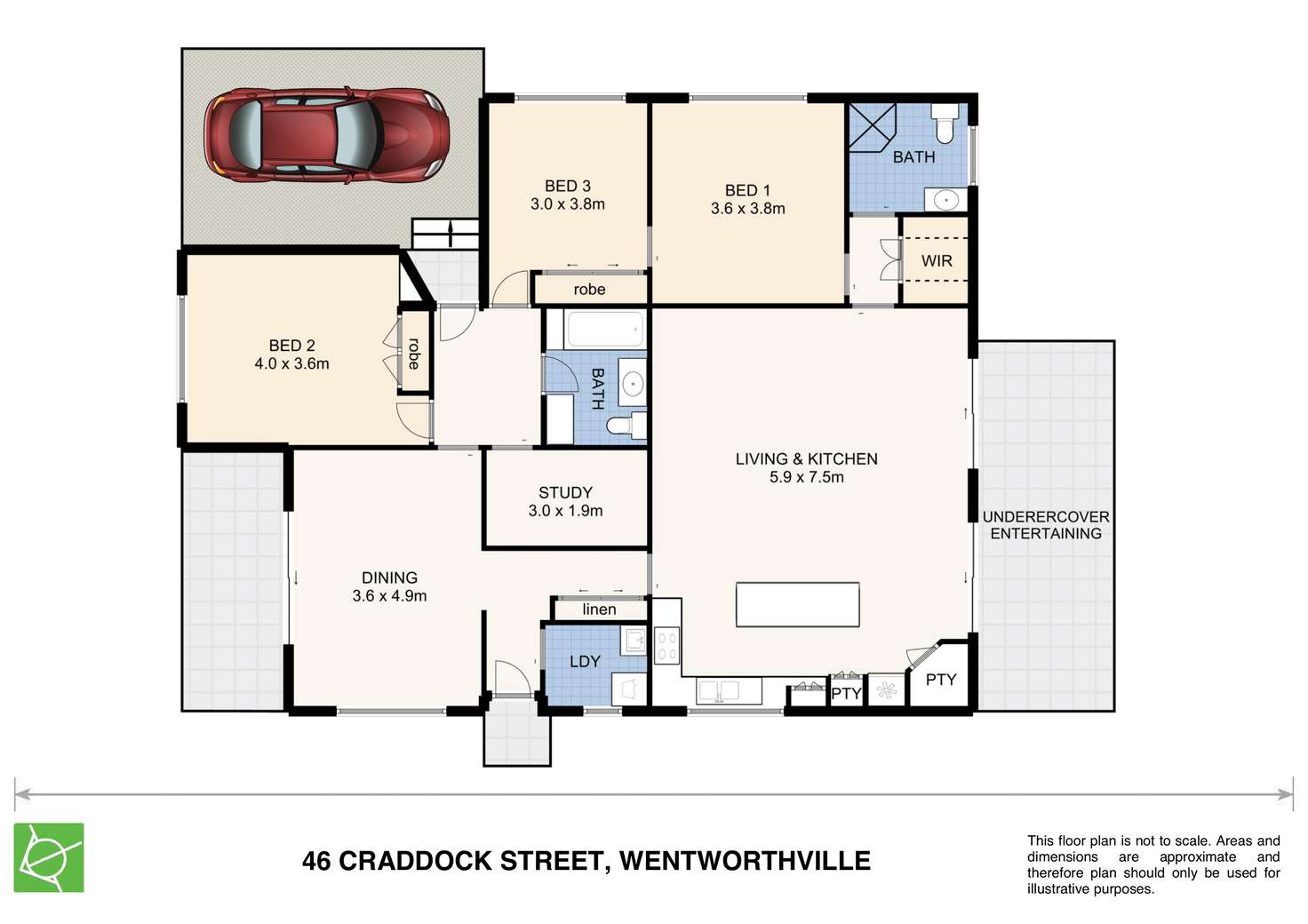 Floorplan of Homely house listing, 46 Craddock St, Wentworthville NSW 2145