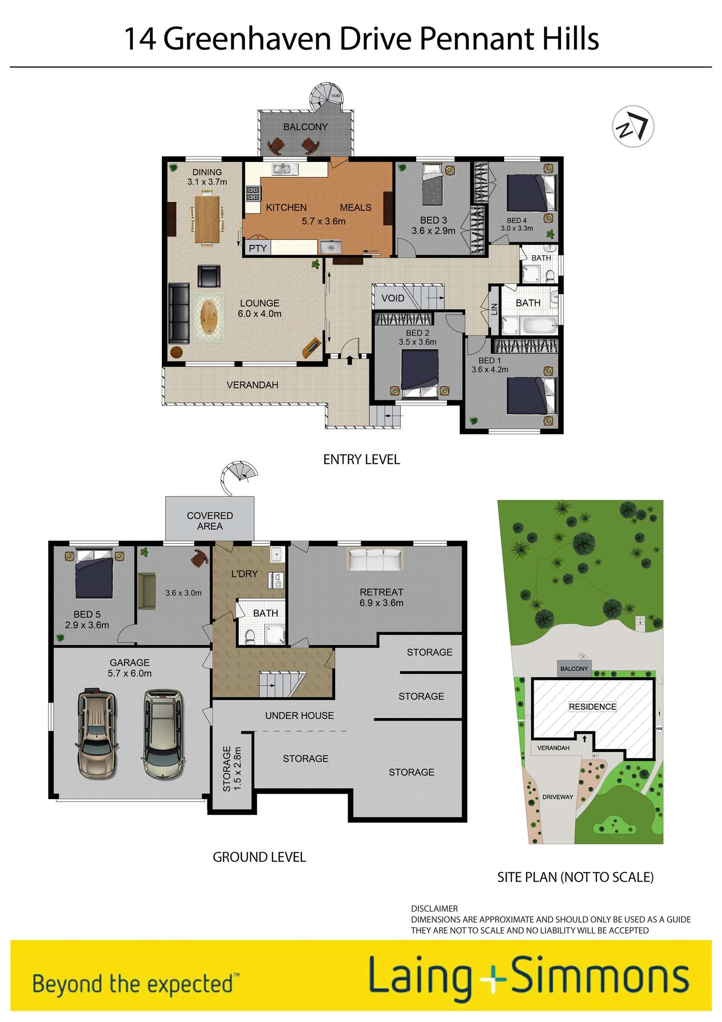 Floorplan of Homely house listing, 14 Greenhaven Drive, Pennant Hills NSW 2120