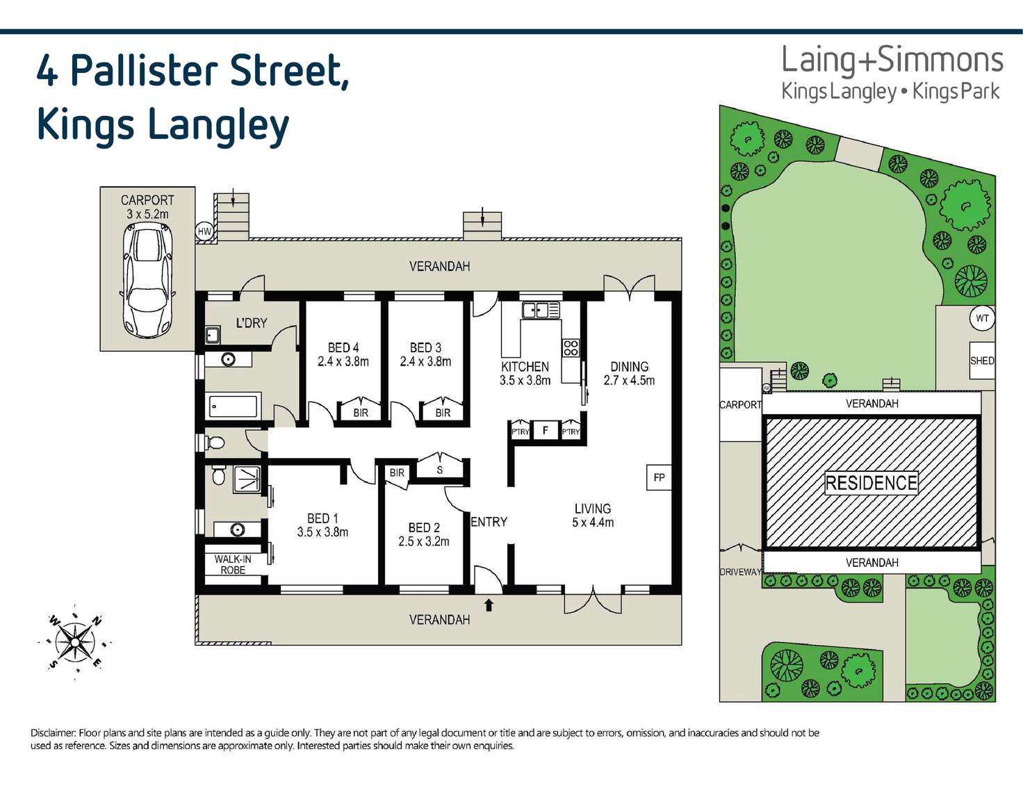 Floorplan of Homely house listing, 4 Pallister street, Kings Langley NSW 2147