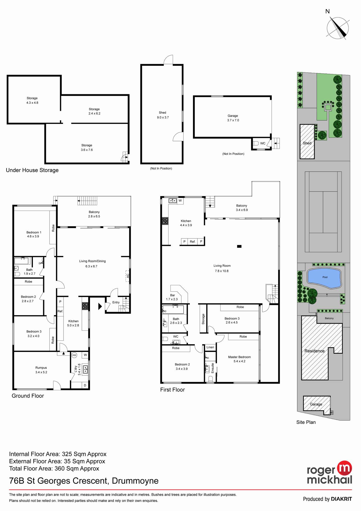 Floorplan of Homely house listing, 76B St Georges Crescent, Drummoyne NSW 2047