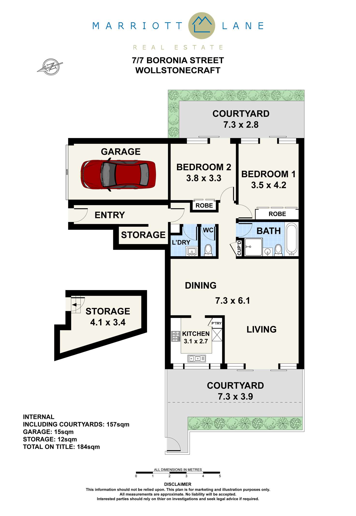 Floorplan of Homely unit listing, 7/7 Boronia Street, Wollstonecraft NSW 2065